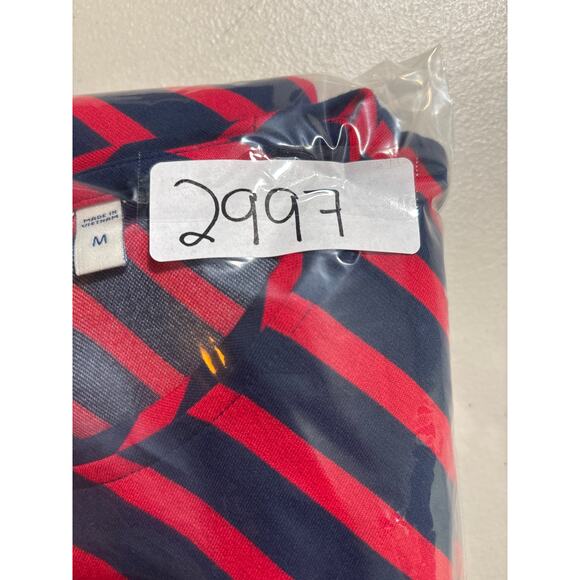 Vineyard Vines Dress Women Size Medium Diagonal Stripe Casual Stretch Midi Dress - Picture 11 of 11